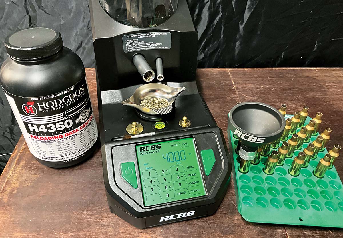 The MatchMaster powder dispenser measures down to a one-hundredth of a grain, which leads to single-digit standard deviations.